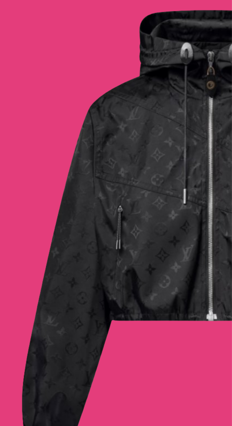 Louis Vuitton Cropped Monogram Windbreaker