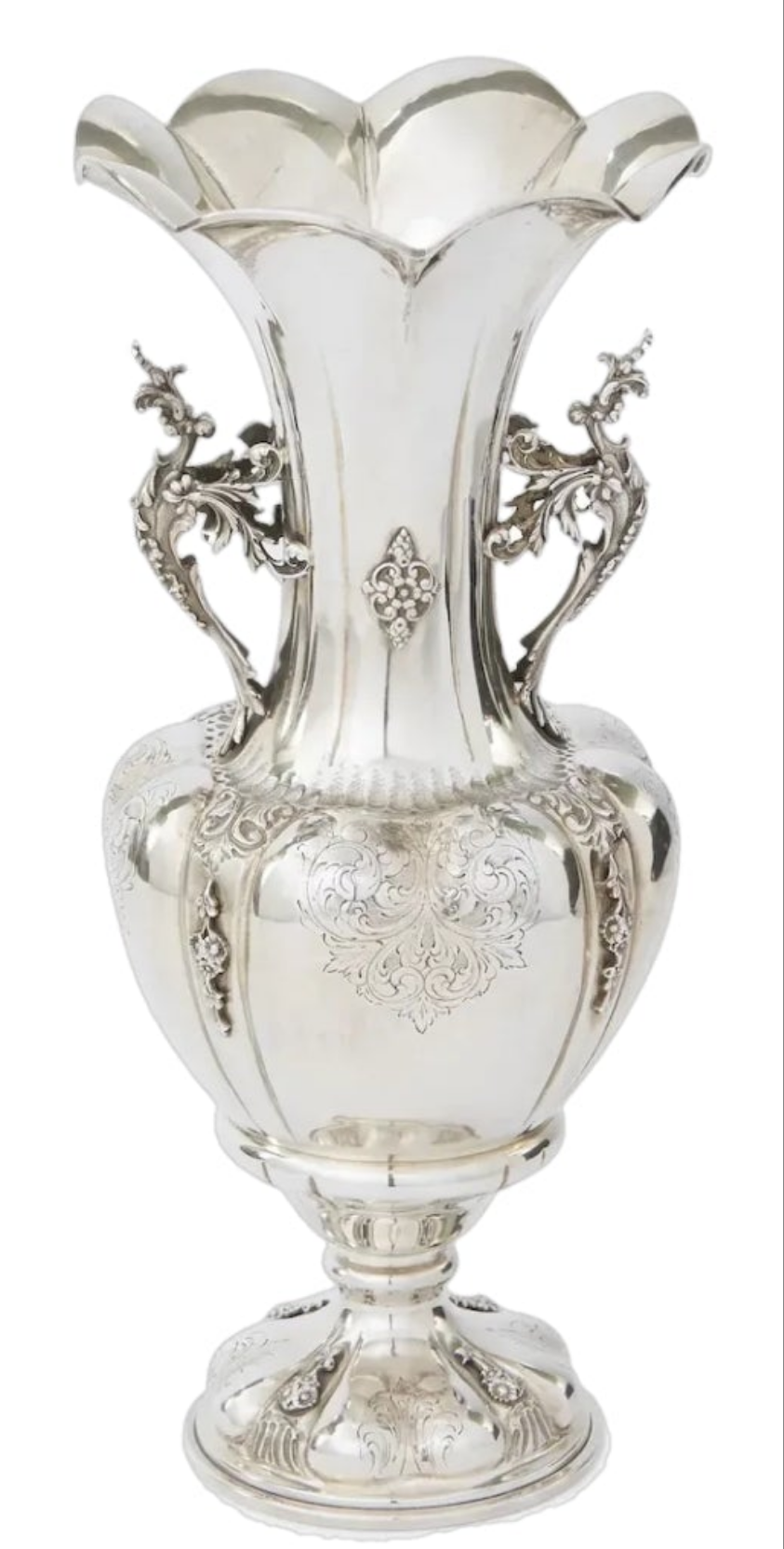 Large Sterling Silver Decorative Vase / Piece 925 silver