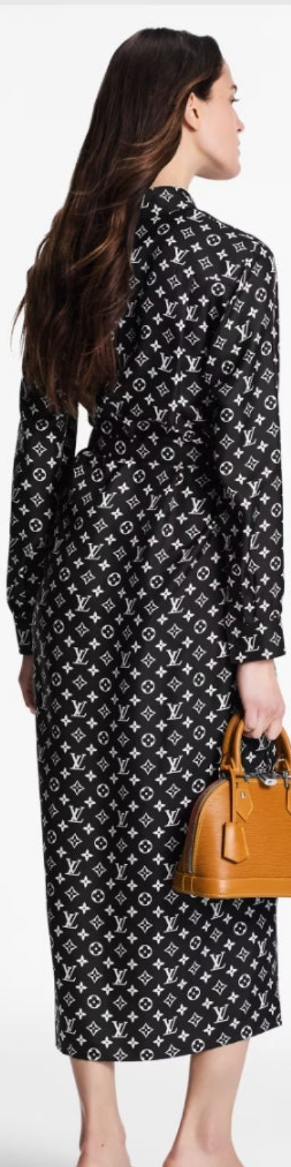 Louis Vuitton
Monogram Silk Shirt Dress