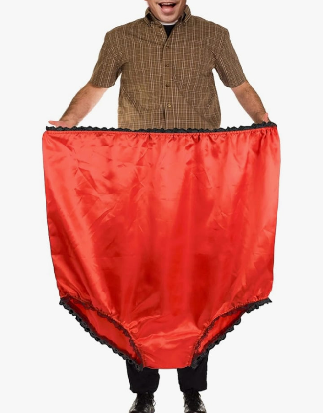 Big Undies Gag Gift Funny Big Underwear Mama Undies Plus Size Granny Panties White Elephant Joke Gift for Women Men