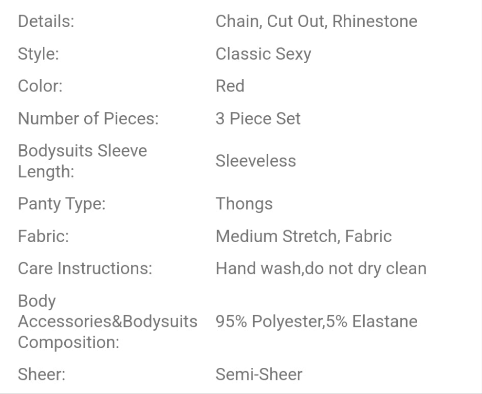 3pcs Set Open Crotch Lingerie Set (No Underwire Breast Petals) COCOMONEY
