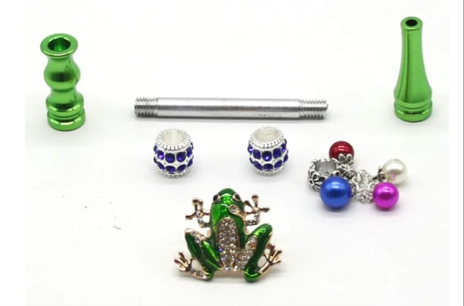 9 pcs Glass Hookah Tips, Removable Hookah Mouth Tips with Diamonds for Women, Arabic Hookah Accessories, Hookah Set with Everything,All