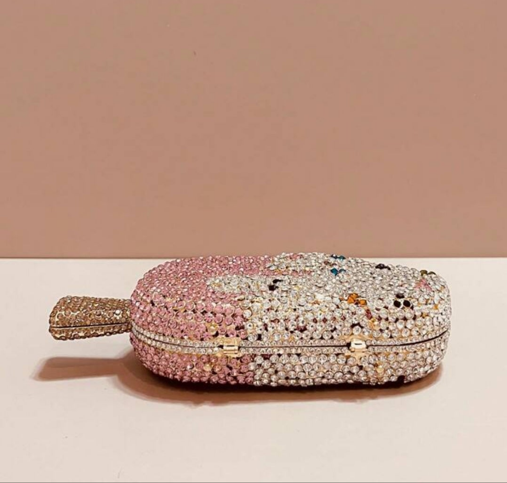 COCOMONEY Miss Icy Clutch Evening Bag