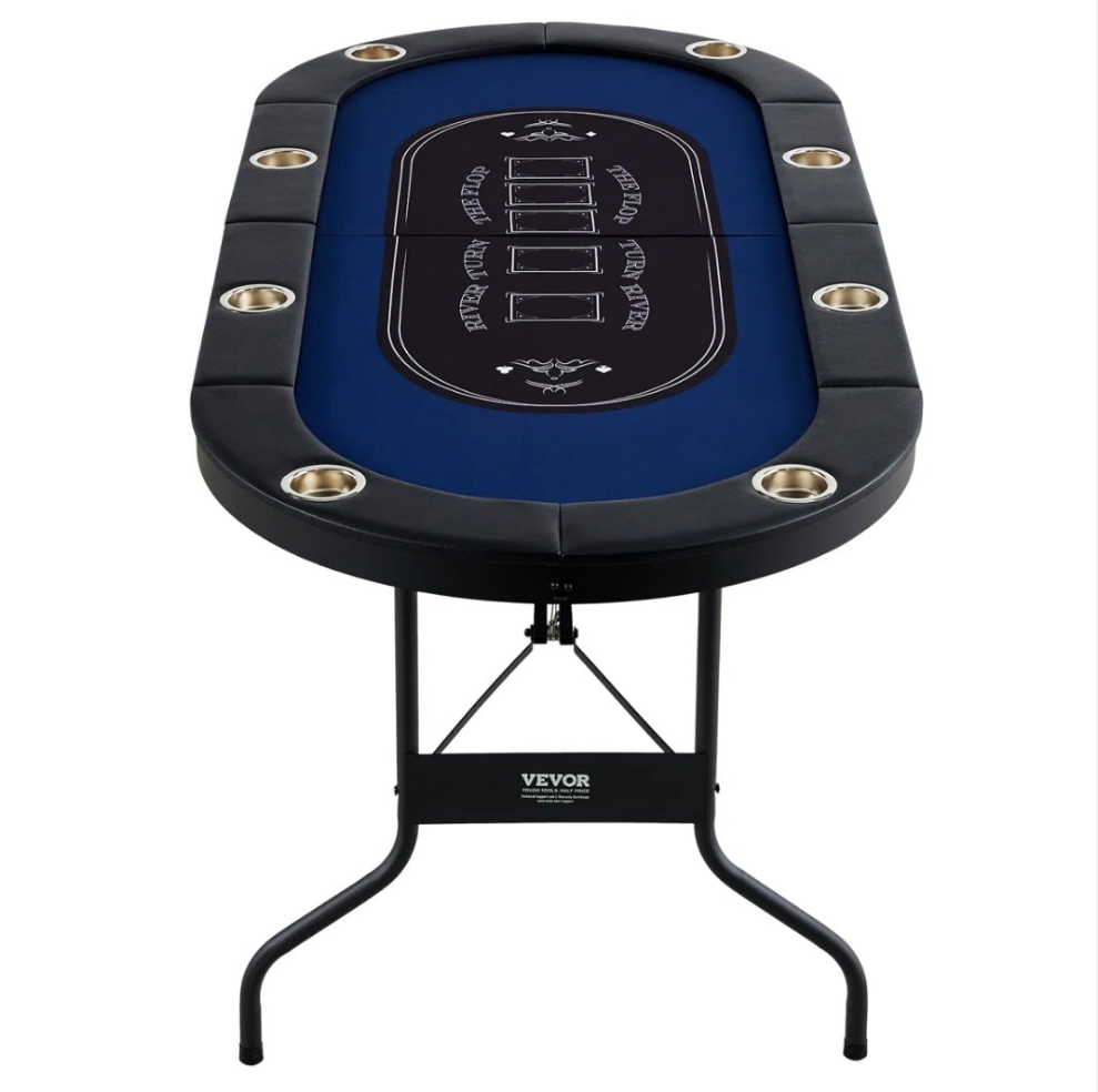 8 Player Foldable Poker Table for a night of fun