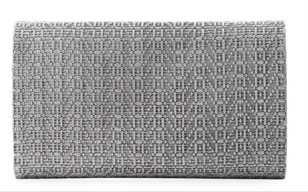 1960's Diamond Ladies Italian 18K White Gold Clutch Purse