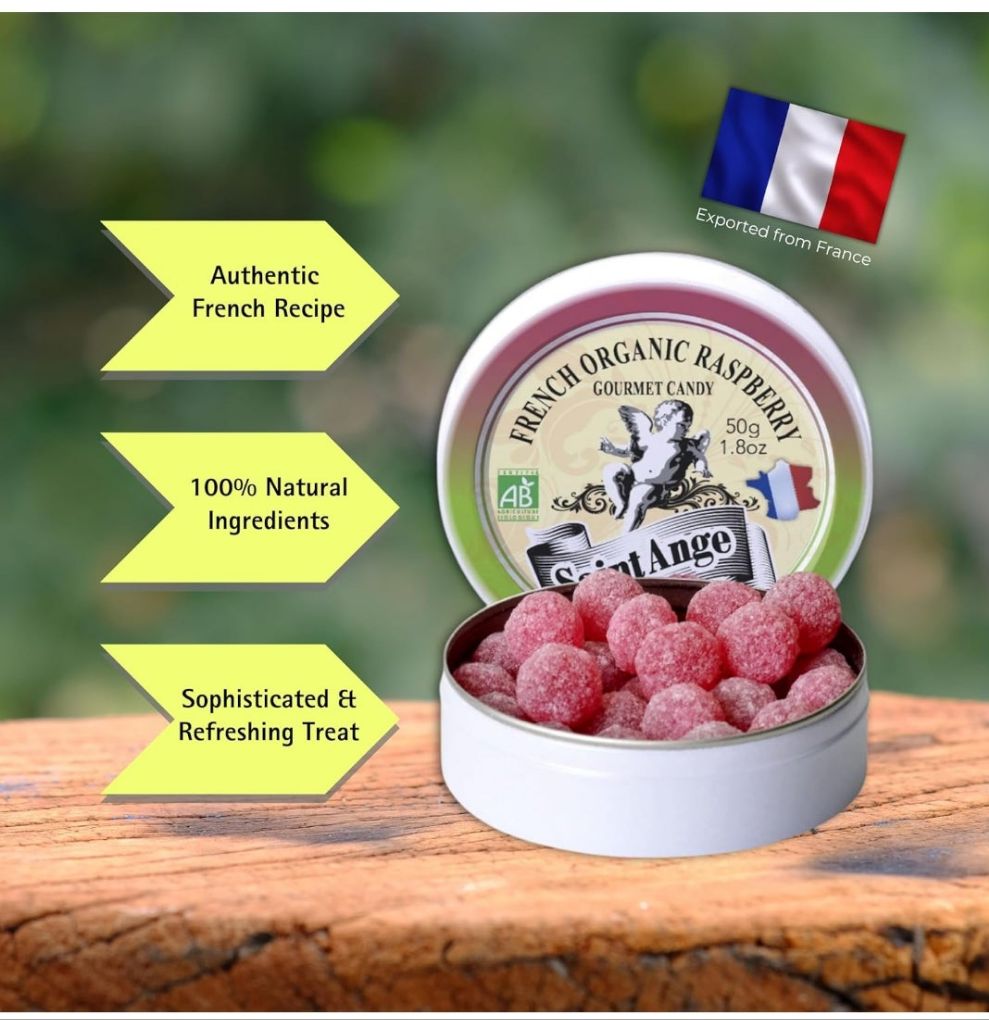 Organic Candies| Imported from France | Pastilles | Hard Candy | Case of 10