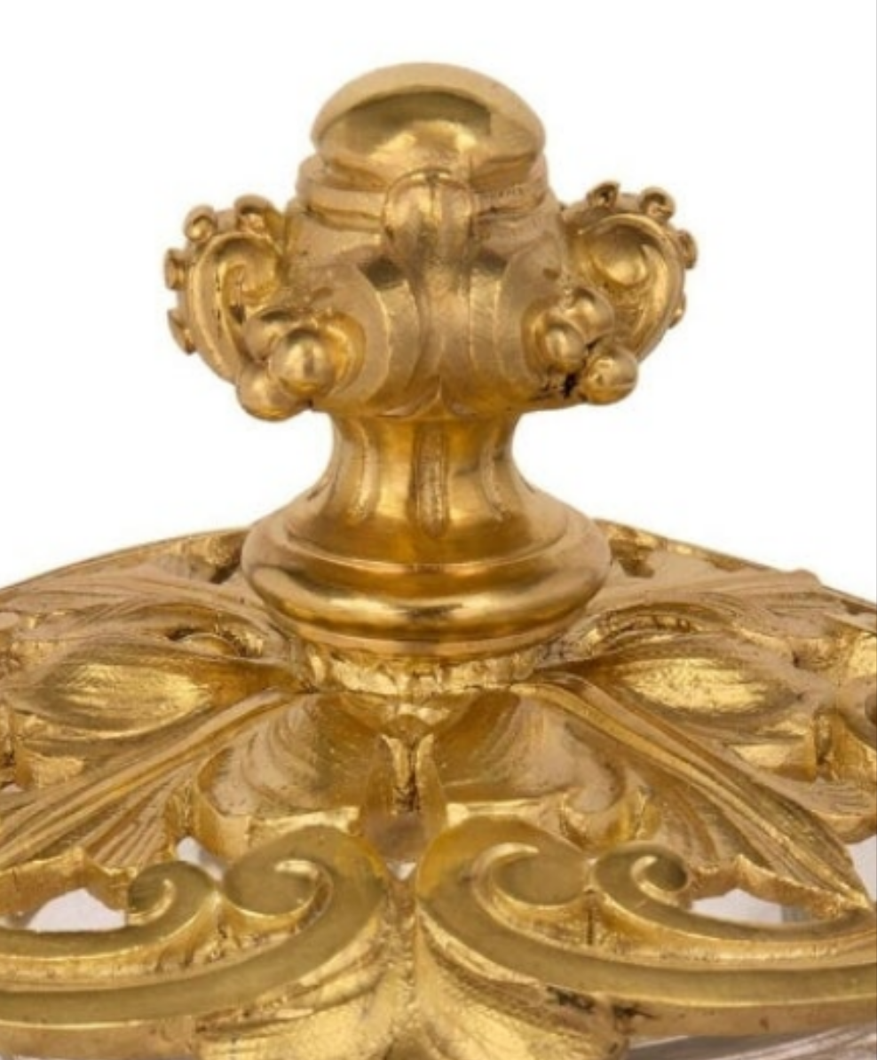 A French 19th century Belle Époque period Baccarat crystal Cave à Liqueur with glasses and decanters