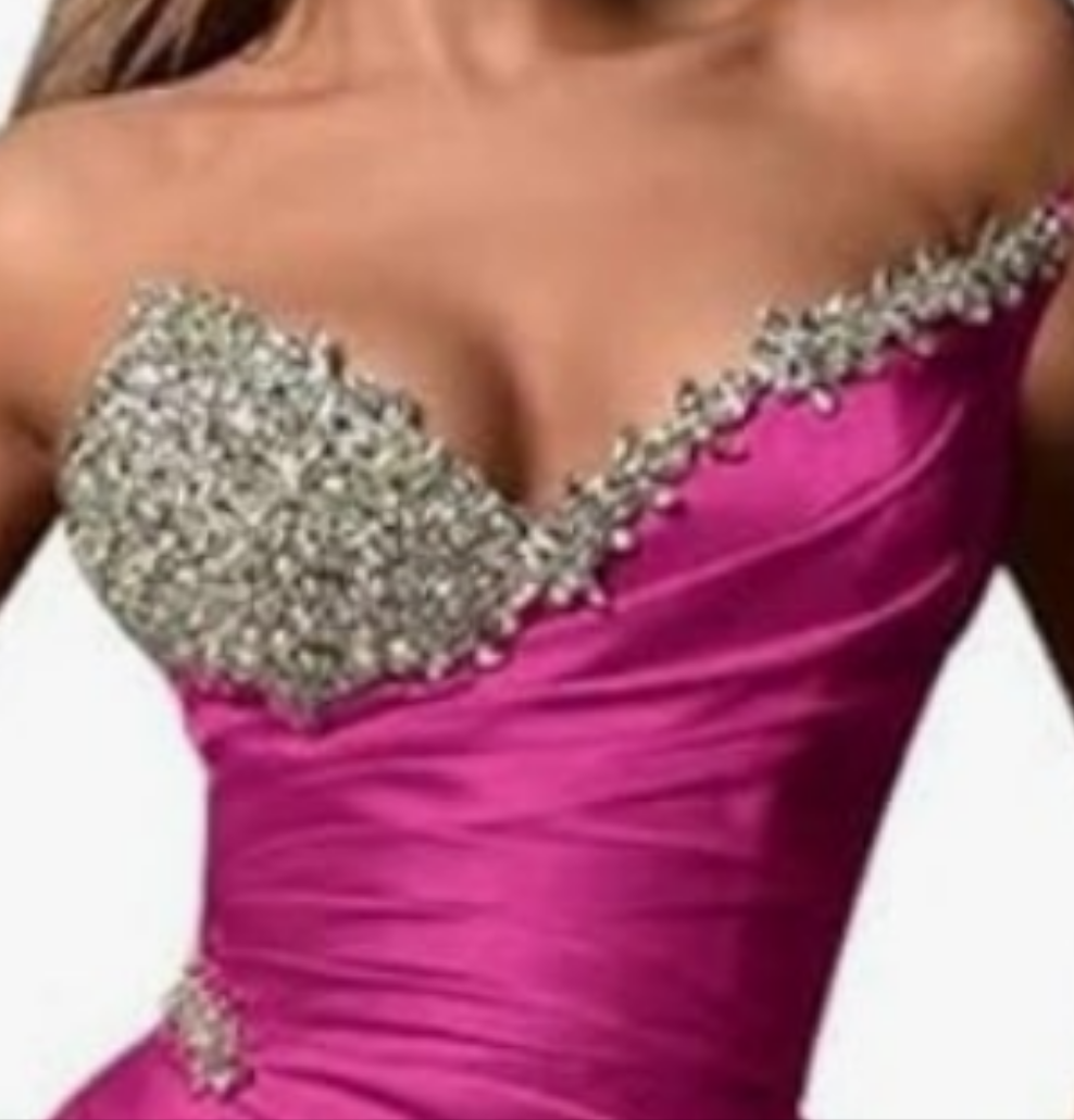 Strapless Beaded Mermaid Wedding Dresses for Women Long Satin Formal Evening Party Gowns with Slit