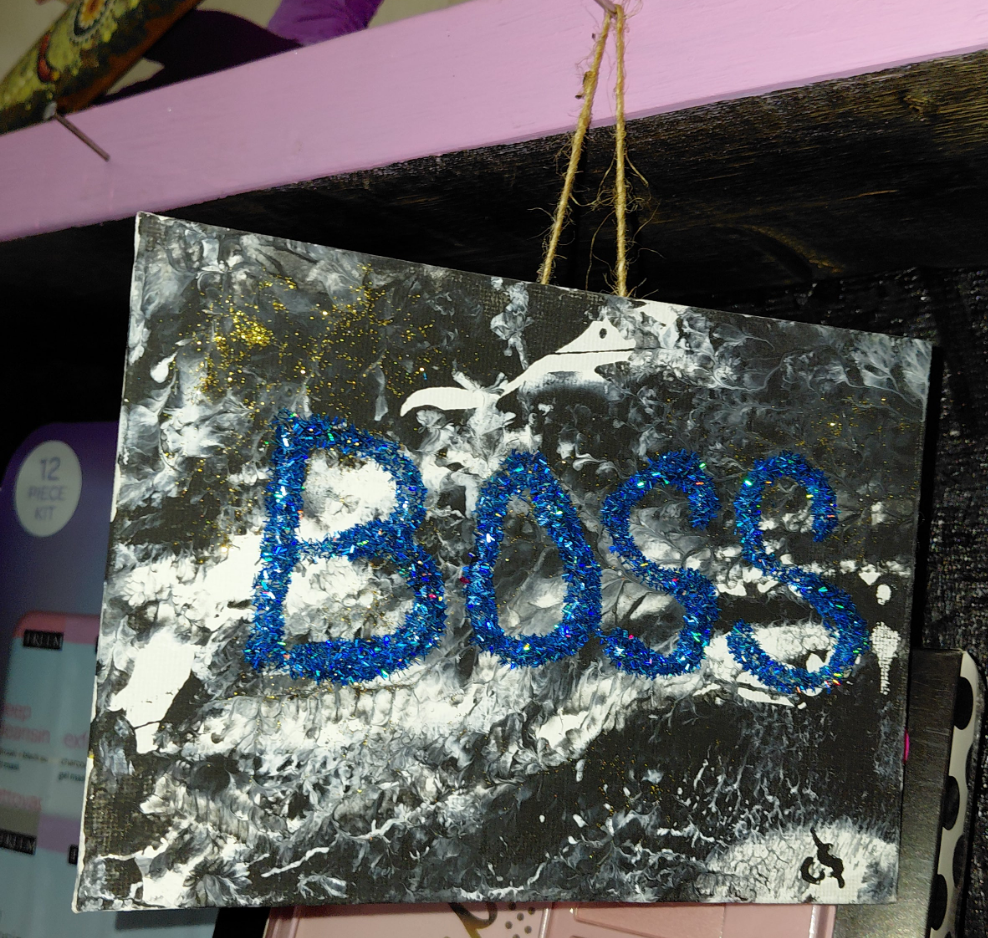 COCOMONEY ART Boy Boss 1 OF 1 CUSTOM PIECE BY COCOMONEY painting on canvas