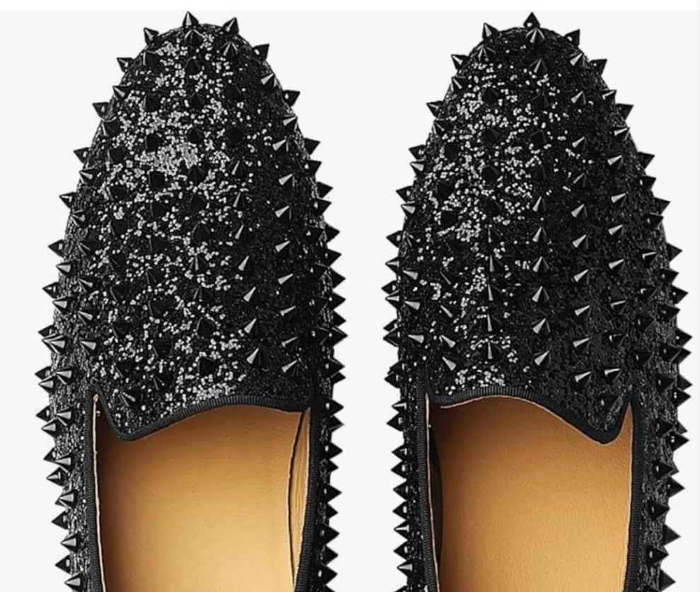 Men's Studded Loafers Spikes Rivets Luxury Dress Wedding Party Prom Shoes
