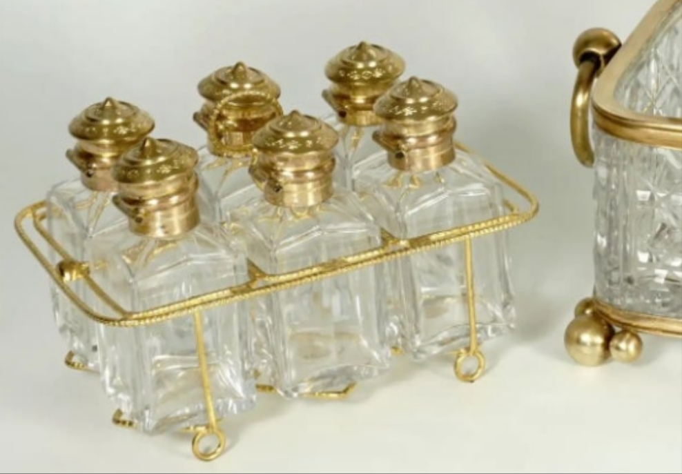 Cut Crystal Perfume Box, Casket