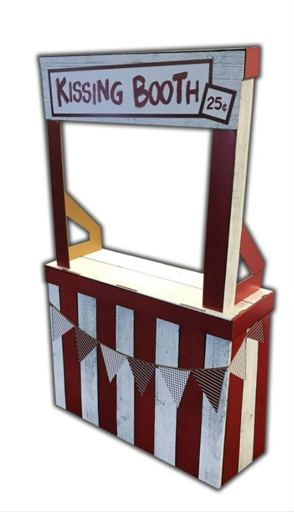 Cardboard Standup Kissing Booth or Lemonade Stand