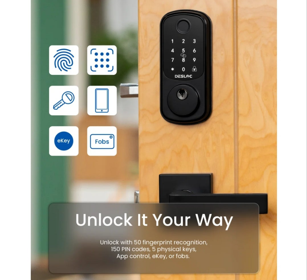 Fingerprint Smart Lock And Lever Handle With Bluetooth