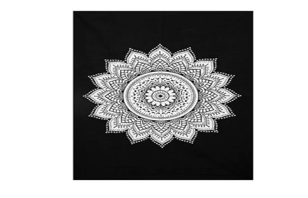 Tapestry white black