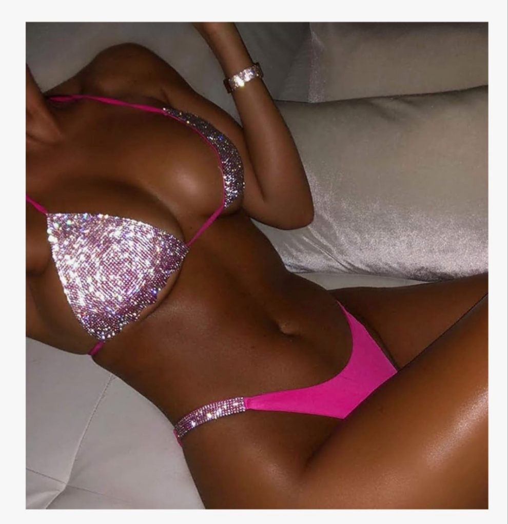COCOMONEY BIKINI pink or black 1 set with free bag and gifts