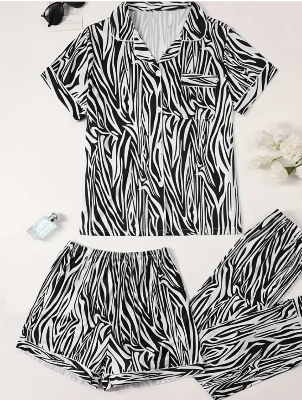 COCOMONEY ZEBRA OR LEOPARD PAGAMA SETS 2 and 3 PIECES