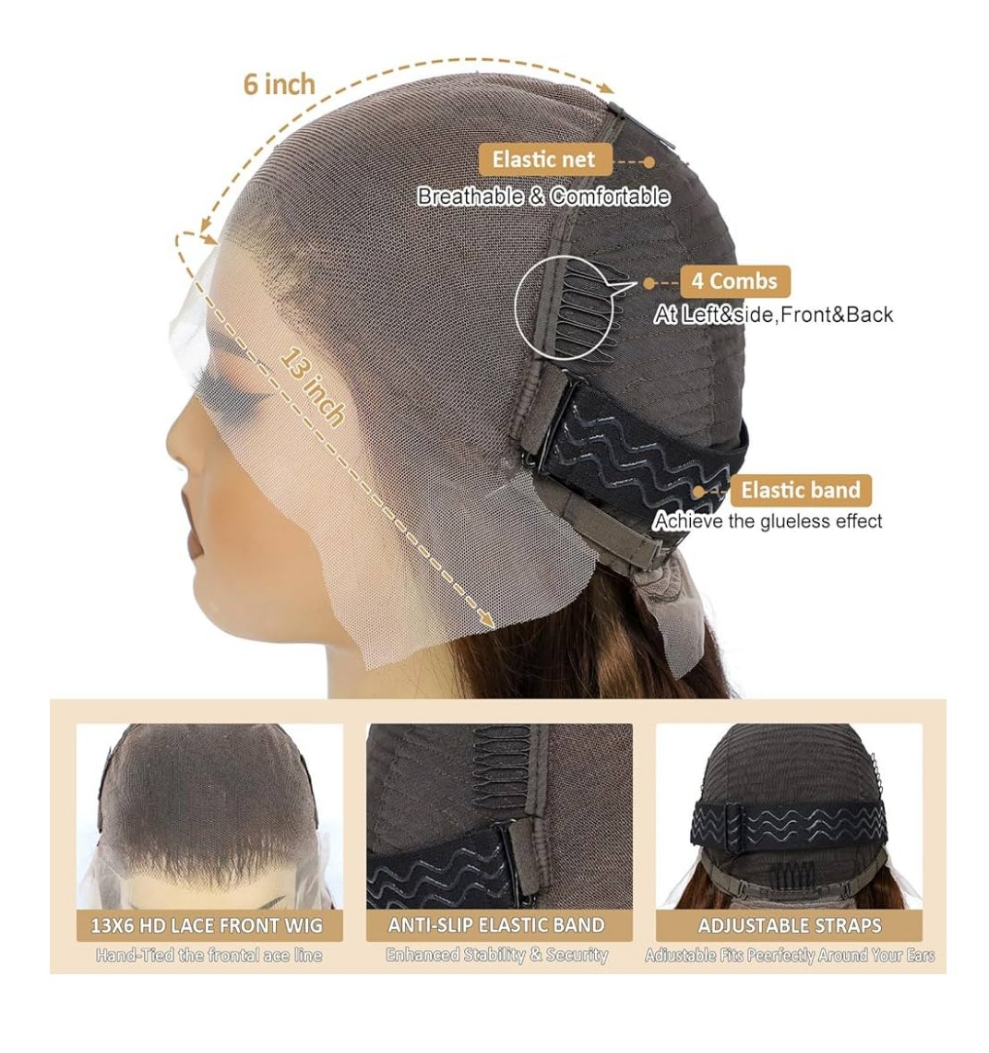 30 Inch Ombre Lace Front Wig Human Hair 210% Density FB/30 Human Hair Wig 13x6 Body Wave Lace Wigs Human Hair Pre Plucked HD Frontal wig For Women Highlight Glueless Wigs