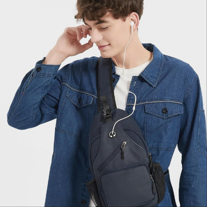 Multipurpose Cross body Shoulder Bag for Men and Women Chest Bag Travel Hiking Daypack