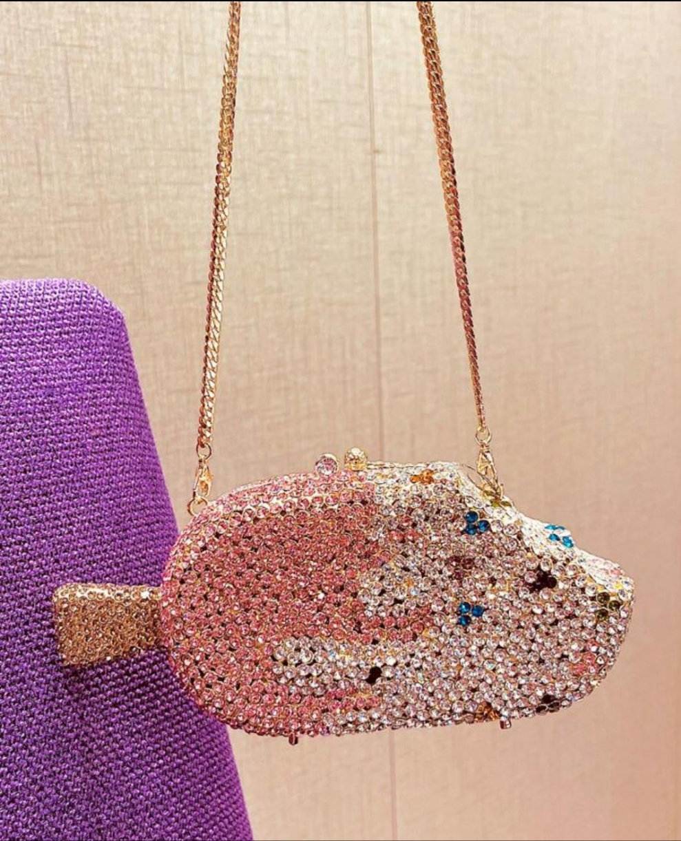 COCOMONEY Miss Icy Clutch Evening Bag