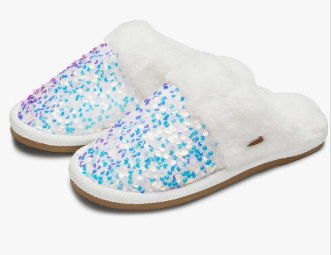Slippers for Women Cozy Plush Faux Fur Fluffy Furry Closed Toe Slip-Ons Indoor Outdoor Home