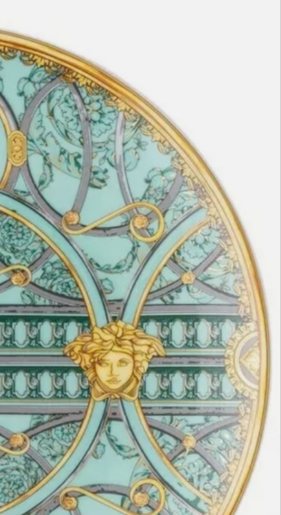 Versace Rosenthal - La Scala del Palazzo Verde - set of 6 flat plates ø cm 21