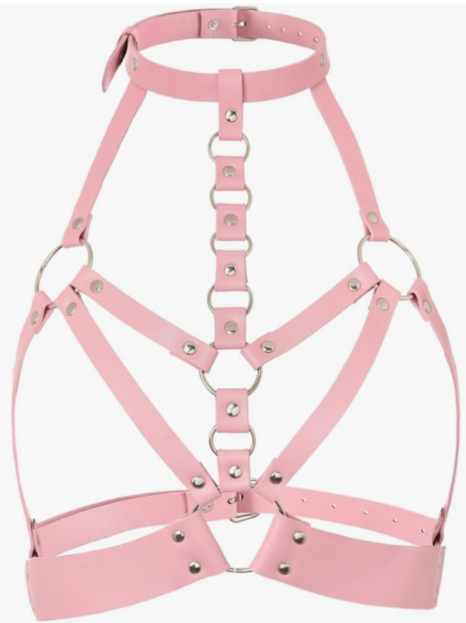 Leather Body Chain Women Chest Belts Fashion Bra Chain Jewelry Accessories for Rave