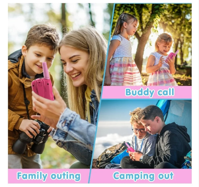 Walkie Talkies for Kids 22 Channels 2 Way Radio Toy with Backlit LCD Flashlight, 3 Miles Range for Outside, Camping, Hiking