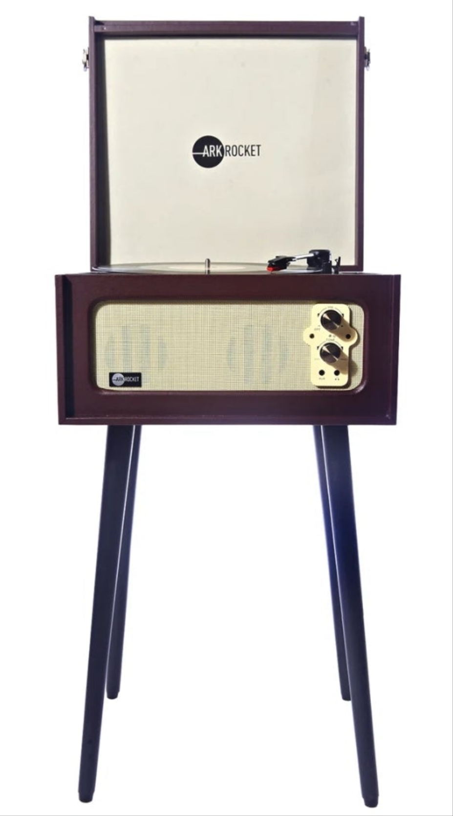 Bluetooth Record Player Stand with 3-Speed Turntable
