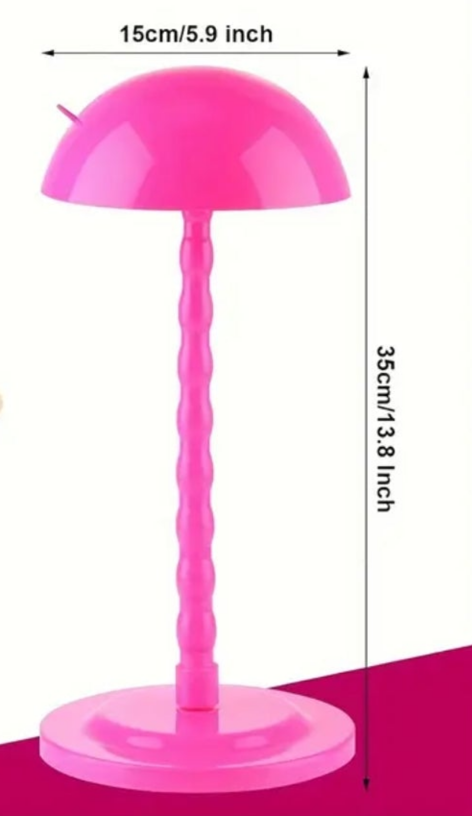 1 piece Wig or Hat Stand plastic easy assembly