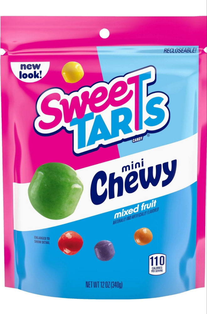 Mini Chewy, Candy, Mixed Fruit, 12 oz