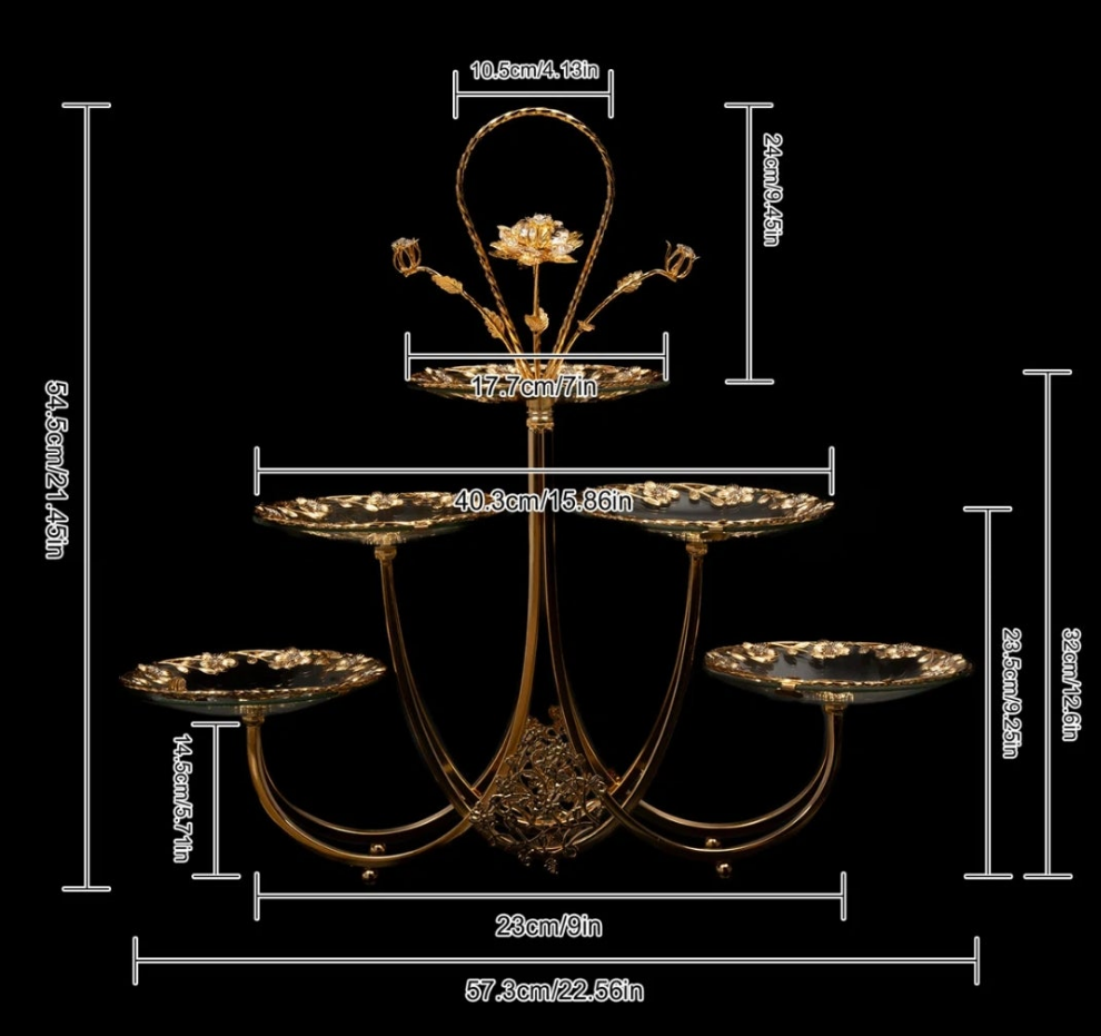 5 Plates Wedding Dessert Cupcake Stand
