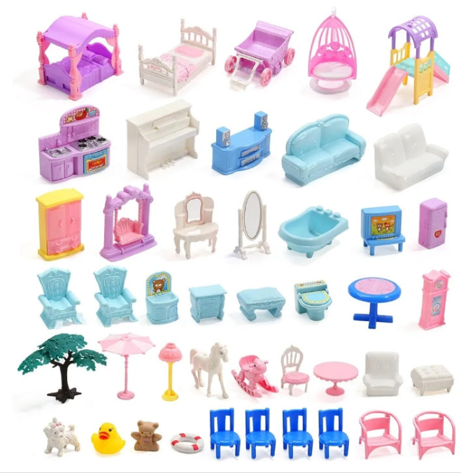 Huge Doll House Dollhouse with Light, Gift for Girls