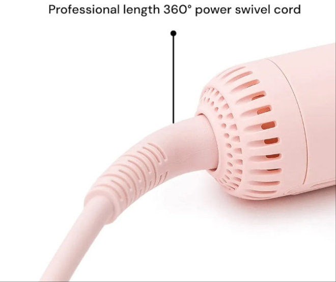 360° Airflow Styler | 2-in-1 Curling Wand & Titanium Flat Iron Professional Hair Straightener and Curler with Cooling Air Vents to Lock in Style | Adjustable Temp
