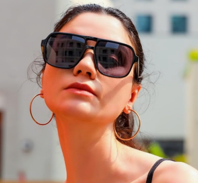 Square Pilot Sunglasses Women Men 70s Vintage Trendy Plastic Frame Sun Glasses