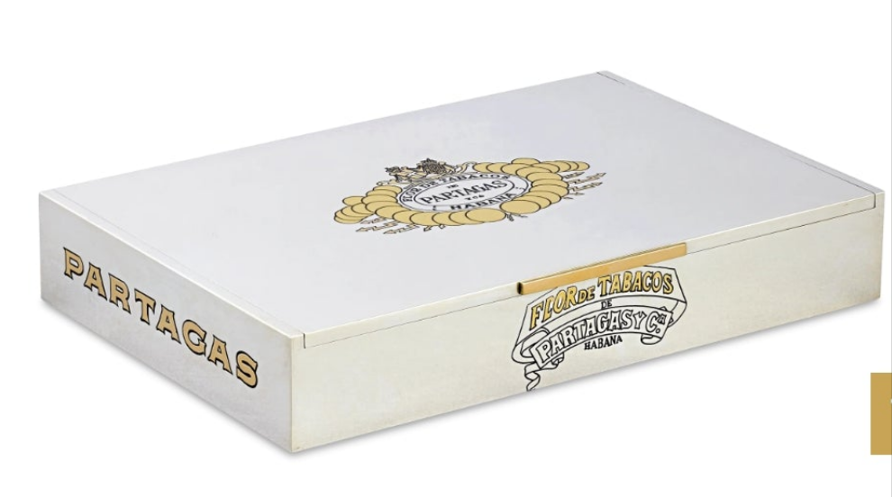 Bulgari Sterling Silver and Gold Partagás Cigar Box