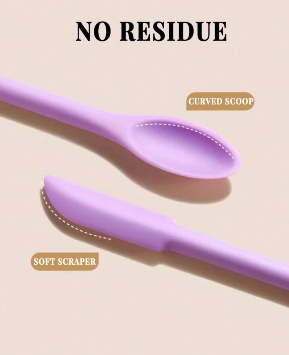 3pcs Silicone Empty Bottle Scraper, Foundation Spatula, Shower Gel Scraper