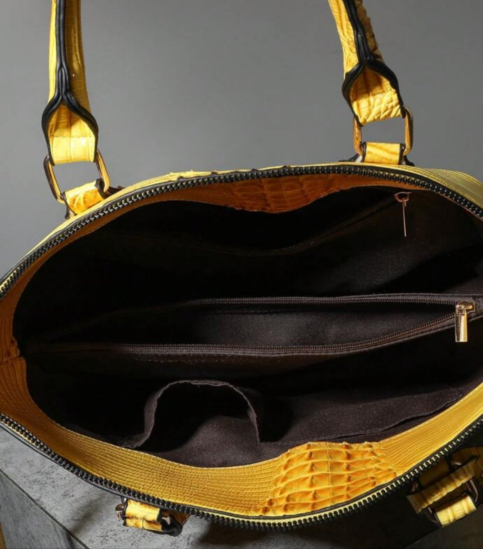 Cocomoney Handbag Crocodile pattern cute π