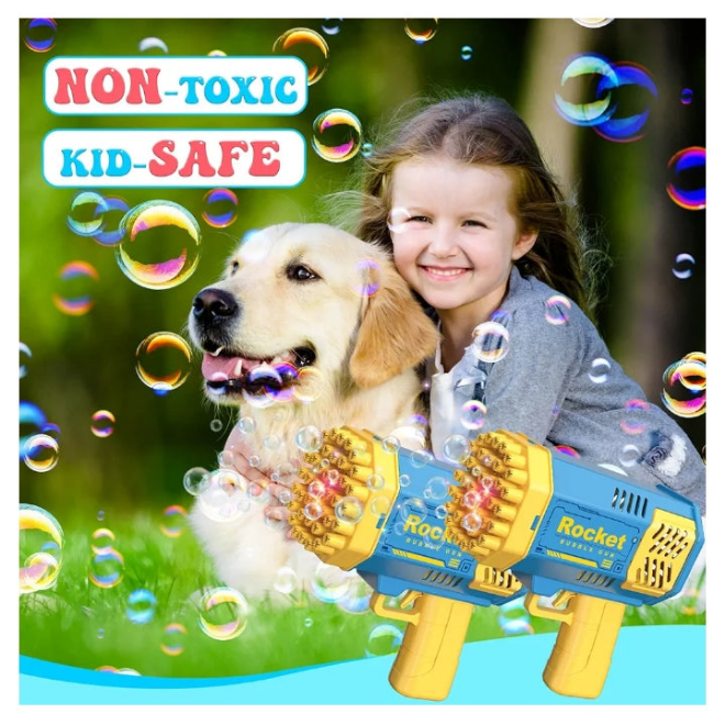 Toys for 3-8 Year Old Boys Girls: 2 Pack Bubble Machine for Kids with Bubble Solution, Gifts for 3+ Years Old Boy Birthday Toy for Kid Toddlers Ages 3+ Outdoor Wedding Bubbles Wands