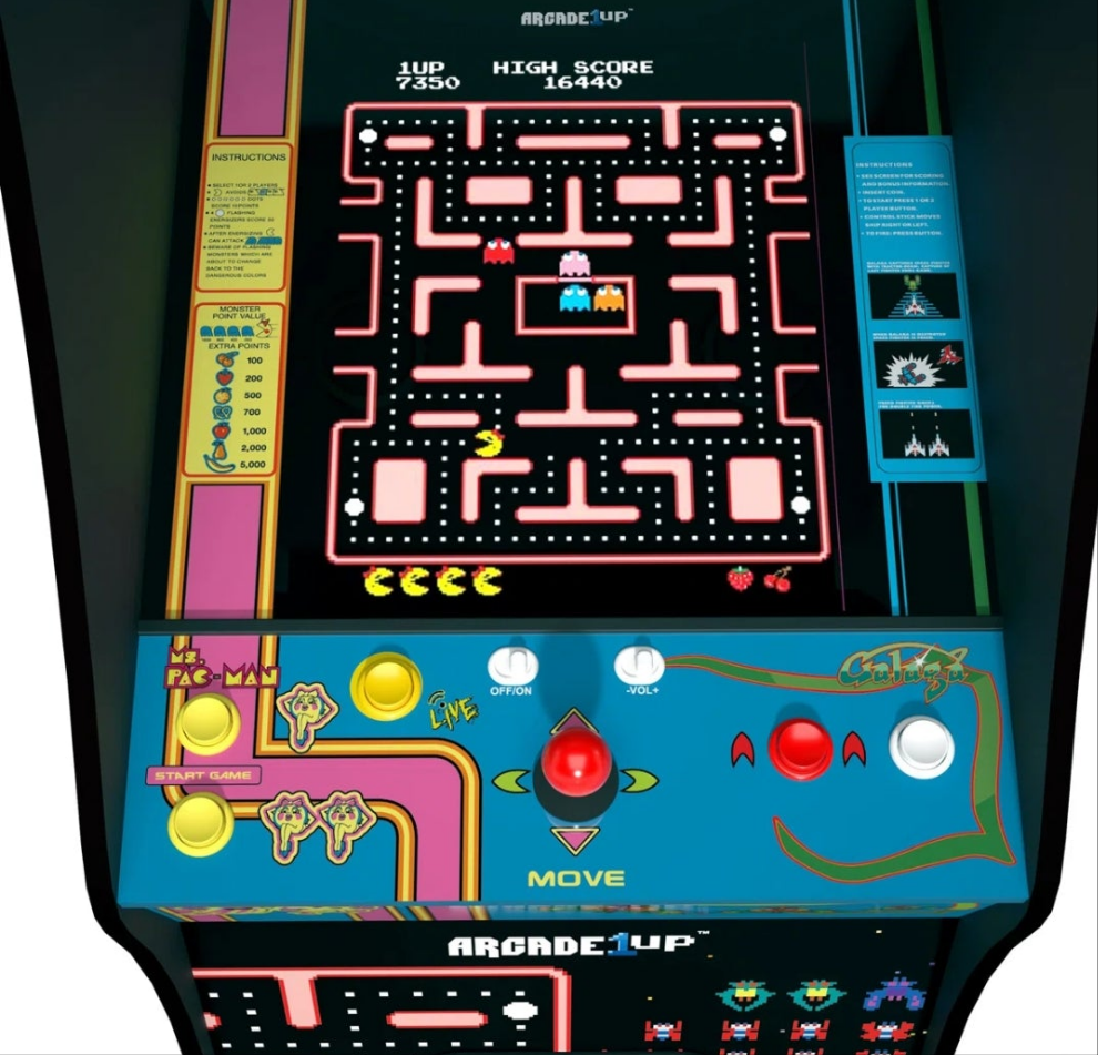 GALAGA 1981 DLX ED...OR Pacman Legacy Arcade DLX ED...OR Nba Jam Deluxe 2-player Control Panel Arcade Machine Console...ORMORTAL KOMBAT II ARCADE DLX ED