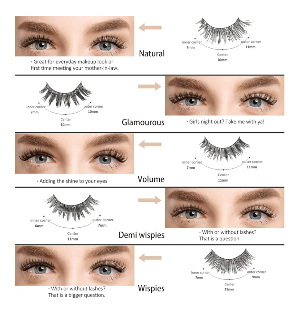COCOMONEY LASHES RANDOM SIZE 1 set