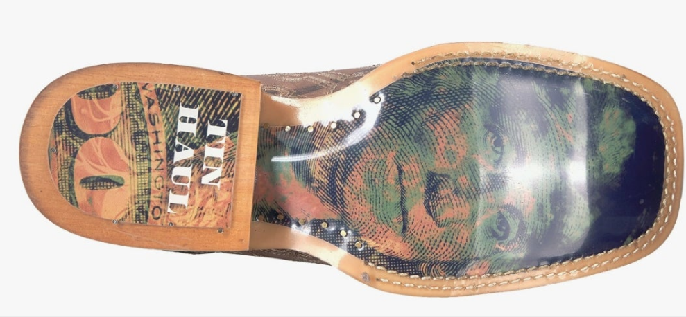 Men's Duece Western Boot Money print fashion
