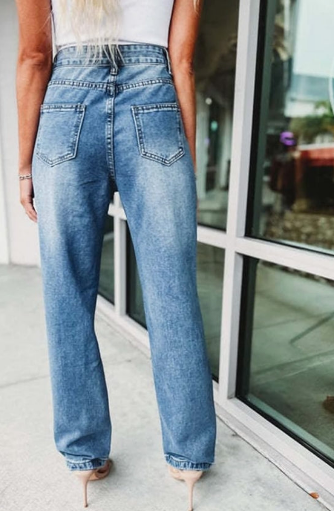 Sexy Ripped Distressed Destroyed Rhinestones Chain Party Clubwear Denim Pants Jeans