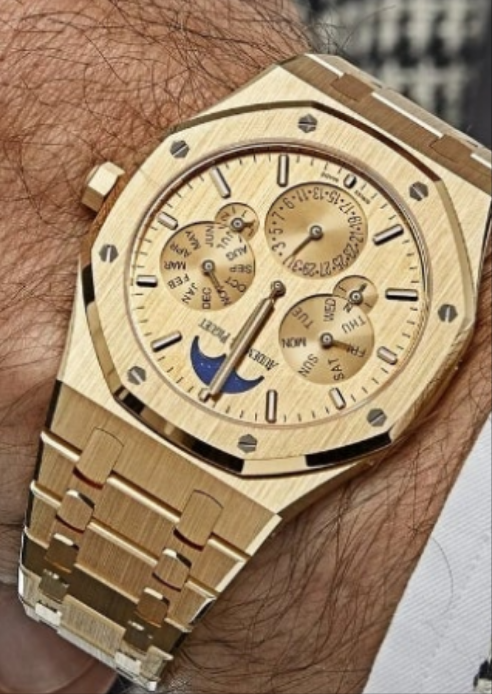 Audemars Piguet Royal Oak Perpetual Calendar Ultra-Thin 26586BA.OO.1240BA.99 Watch Yellow Gold Limited Edition