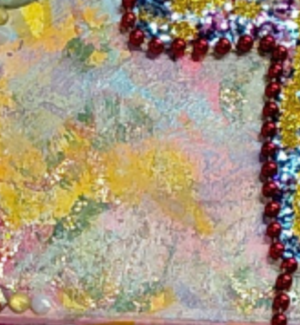COCOMONEY ART 1 Cross bead OF 1 CUSTOM PIECE BY COCOMONEY painting on canvas