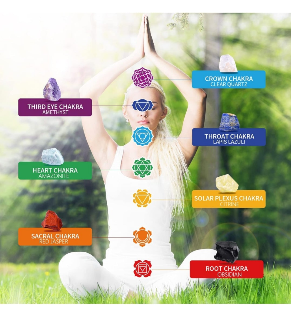 17Pcs Crystals and Healing Stones, 14Pcs Real Raw Chakra Stones Set, Selenite Charging Plate, Amethyst Necklace, Rose Quartz, Mothers Day Gifts, Gift Box, Guide for Beginners, Collection, Meditation, Yoga