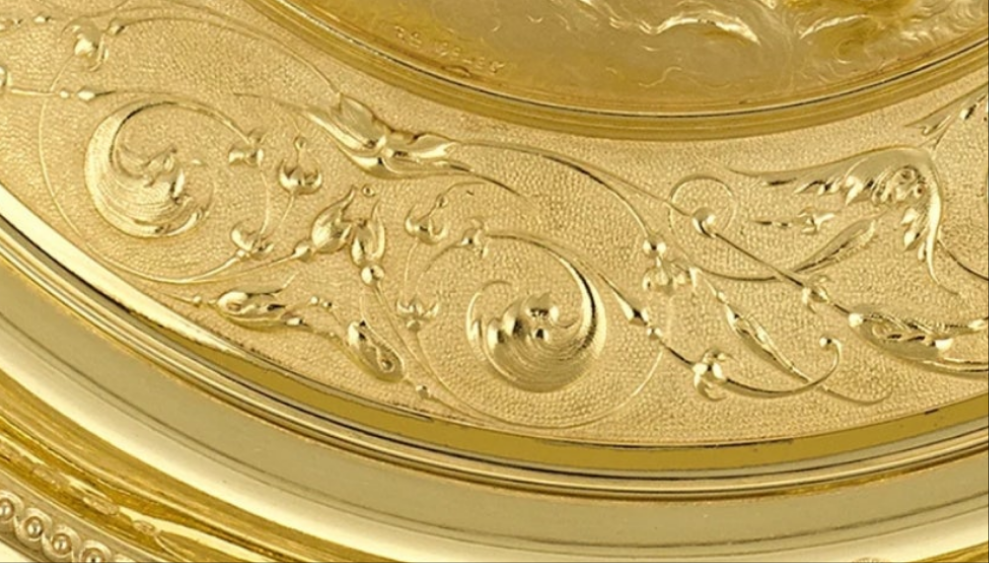 Rothschild "Poetry" Sterling Silver Gilt Salver by Elkington & Co.