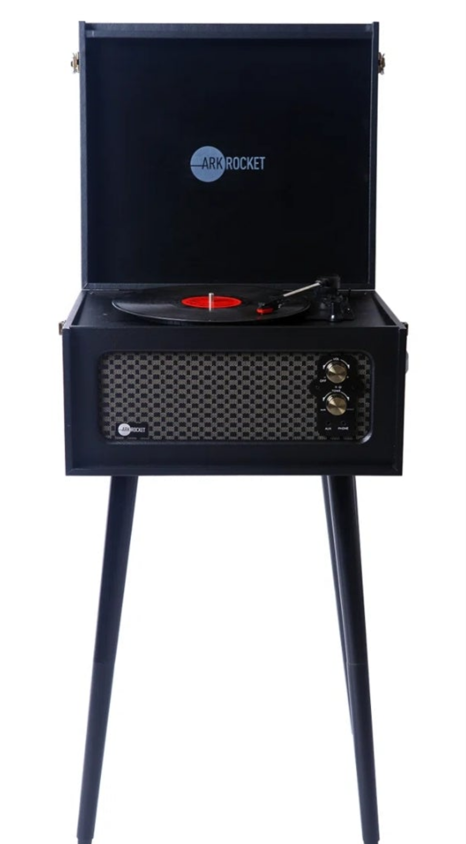 Bluetooth Record Player Stand with 3-Speed Turntable
