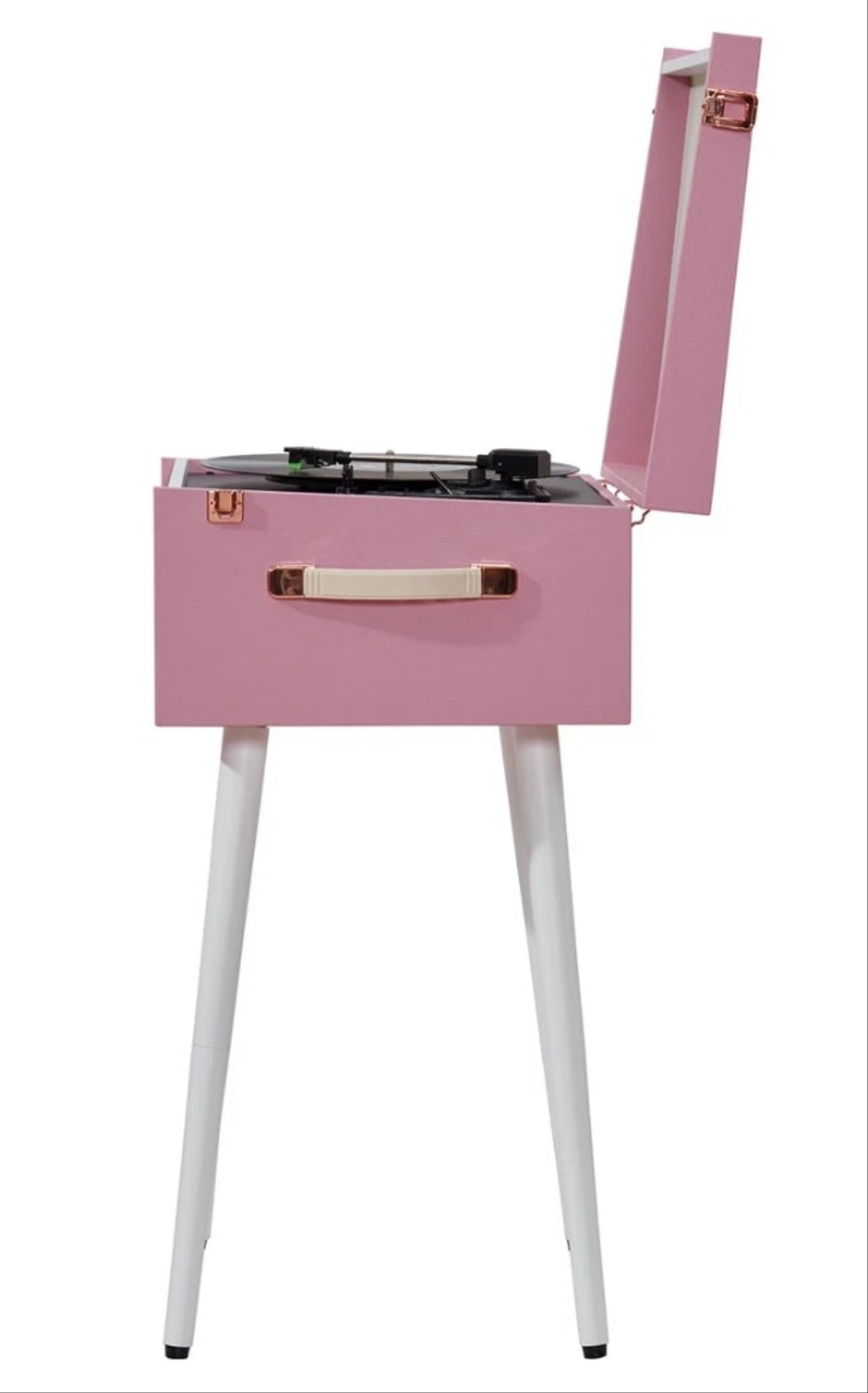 Bluetooth Record Player Stand with 3-Speed Turntable