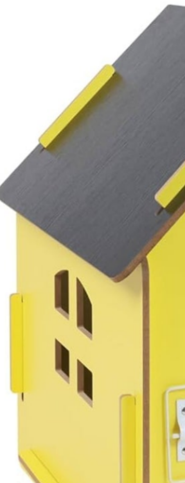 Dog House Indoor for Small Dogs or Cats, Cozy Wooden Design, Small Indoor Bed House, with Air Vents and Elevated Floor Warm Dog Cave