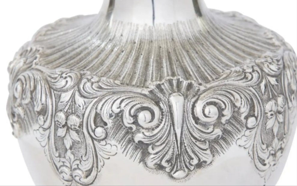 925 Very Large Sterling Silver Decorative Piece / Vase